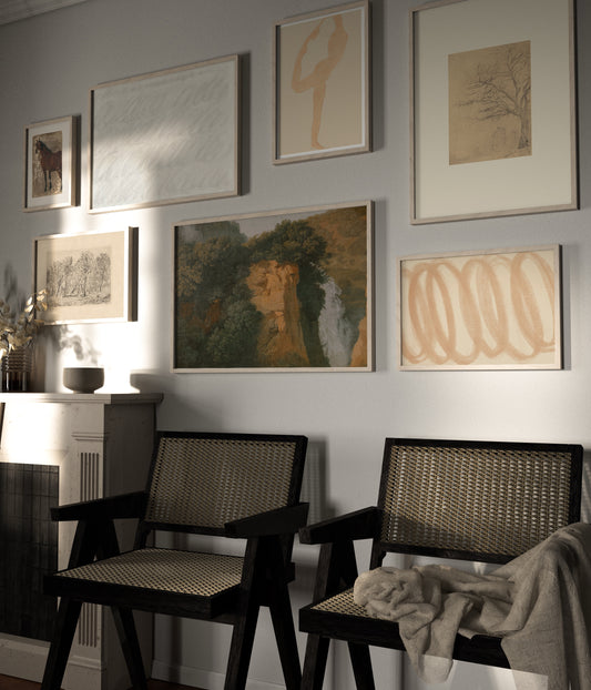 Muted Gallery Wall Set Of 7