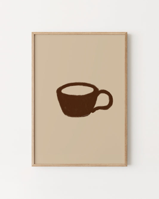 Kitchen Objects. Coffee Cup Print