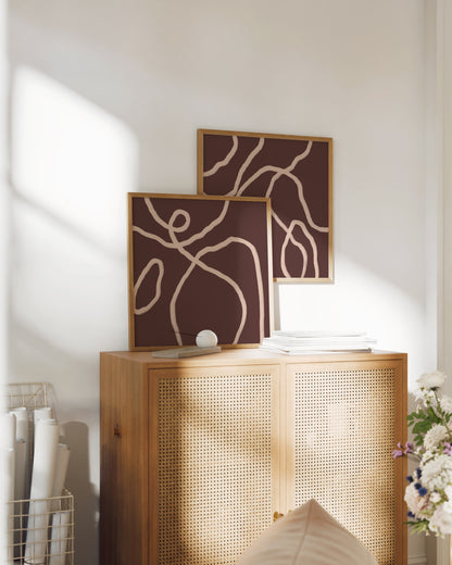 Square. Set printable wall art by Paperhus