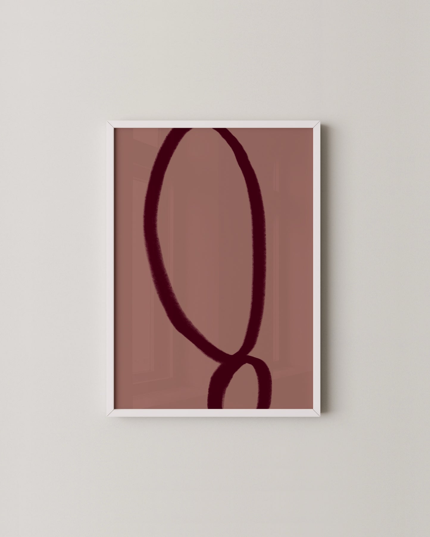 Burgundy & Pink Gallery Wall | Modern Abstract Print Collection