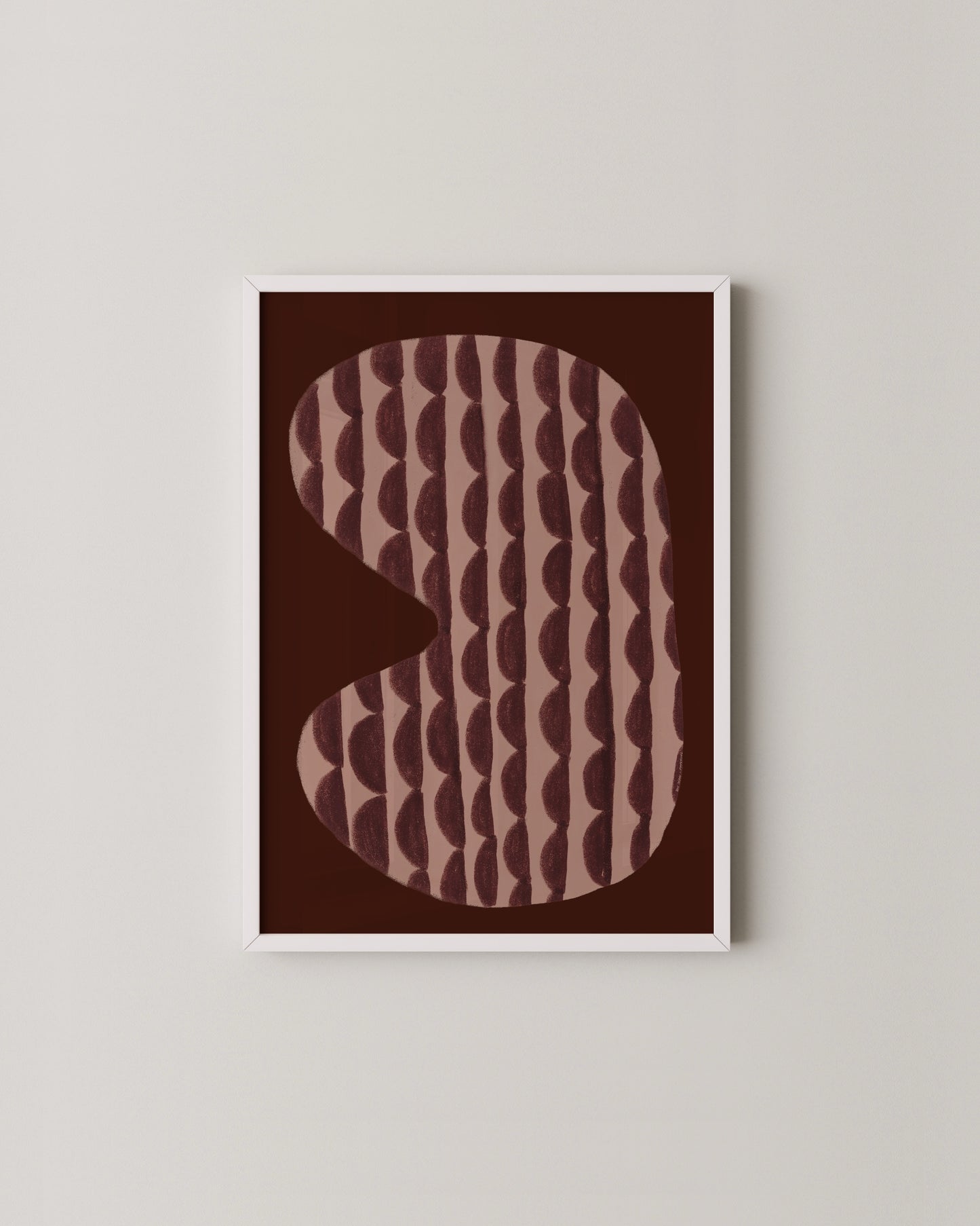 Burgundy & Pink Gallery Wall | Modern Abstract Print Collection
