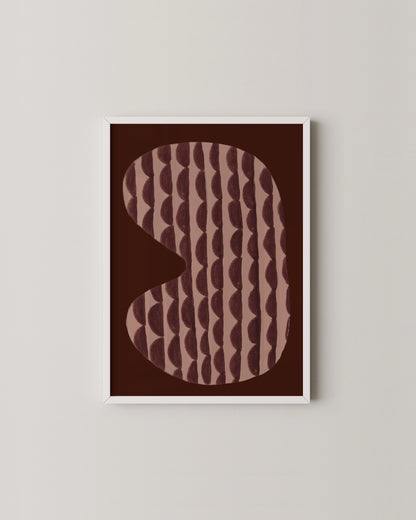 Burgundy & Pink Gallery Wall | Modern Abstract Print Collection