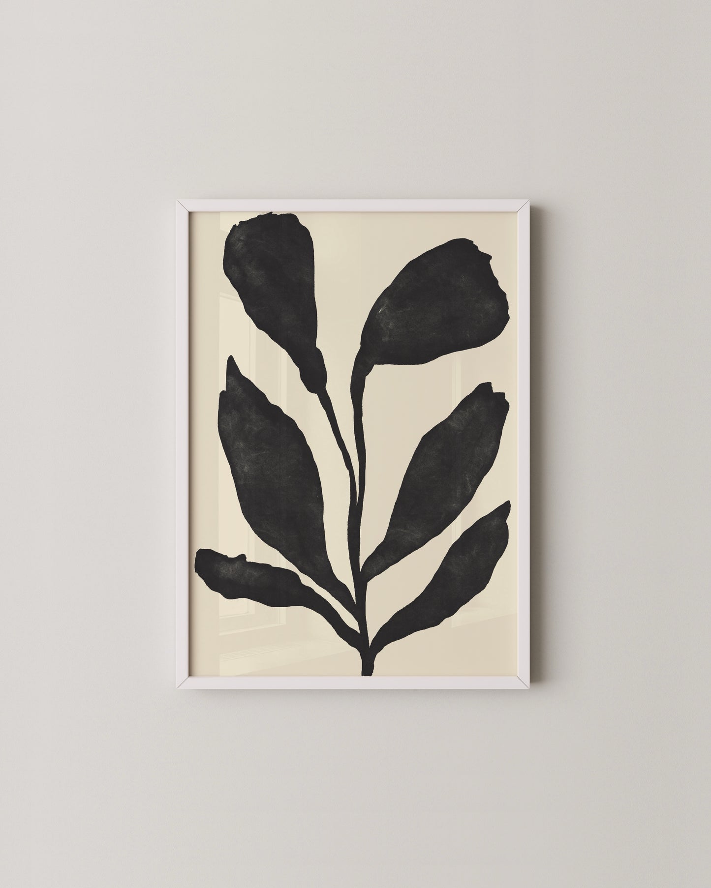 Abstract Line Form Print | Warm Neutral Modern Wall Art