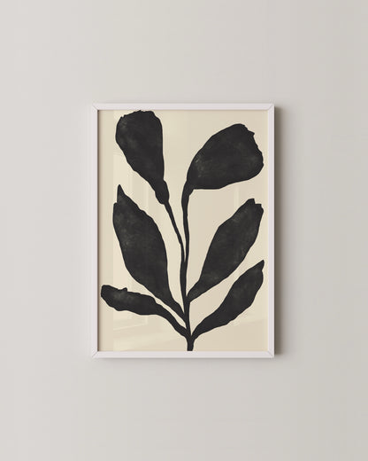 Abstract Line Form Print | Warm Neutral Modern Wall Art