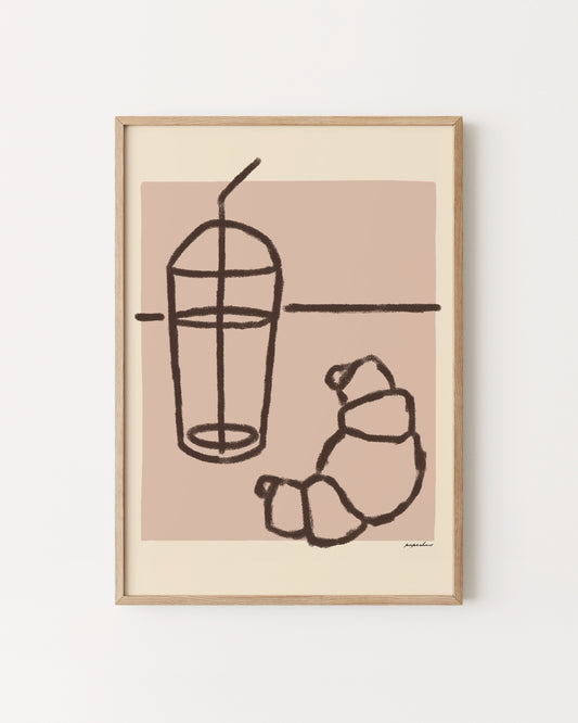 The Tabletop. Iced Latte Print