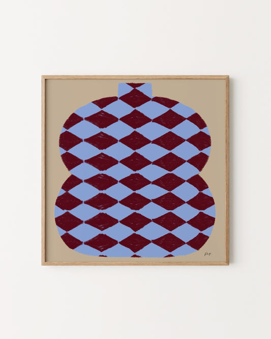 Vase Edit. Nordic Blue Print