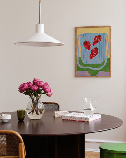 Strawberry Bag | Playful Still Life Art Print