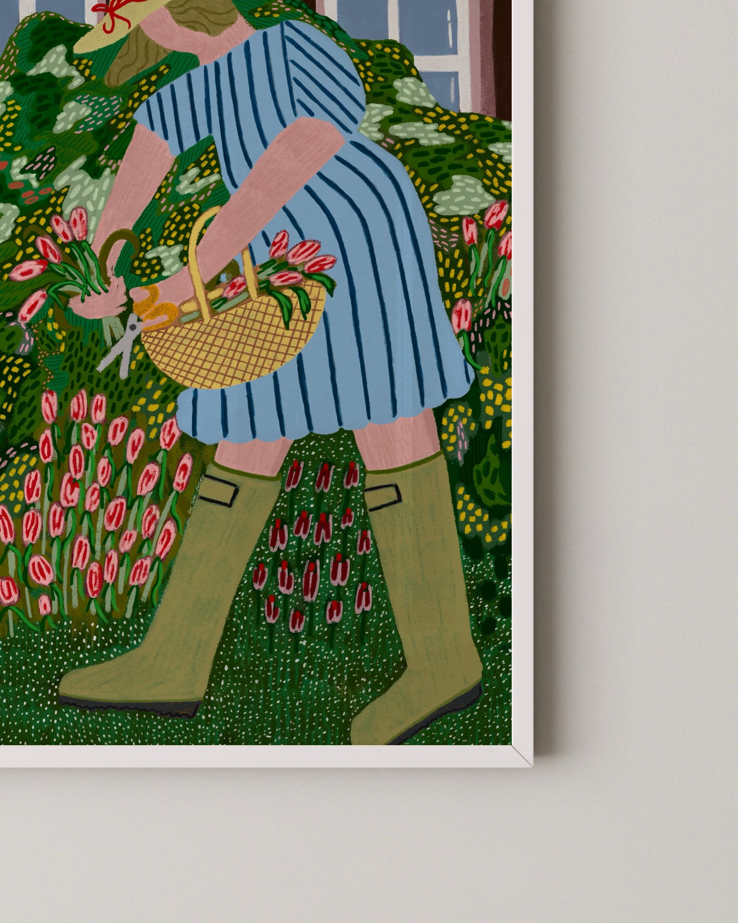 In the Garden | Playful Figurative Art Print