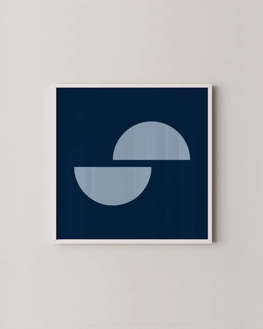 Blue Shapes Print- Wall Art -Paperhus- Printable wall art - Instant downloads - DIY home decor -Paperhus