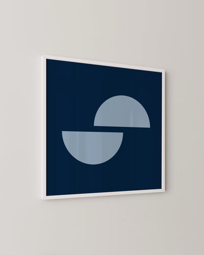 Blue Shapes Print- Wall Art -Paperhus- Printable wall art - Instant downloads - DIY home decor -Paperhus