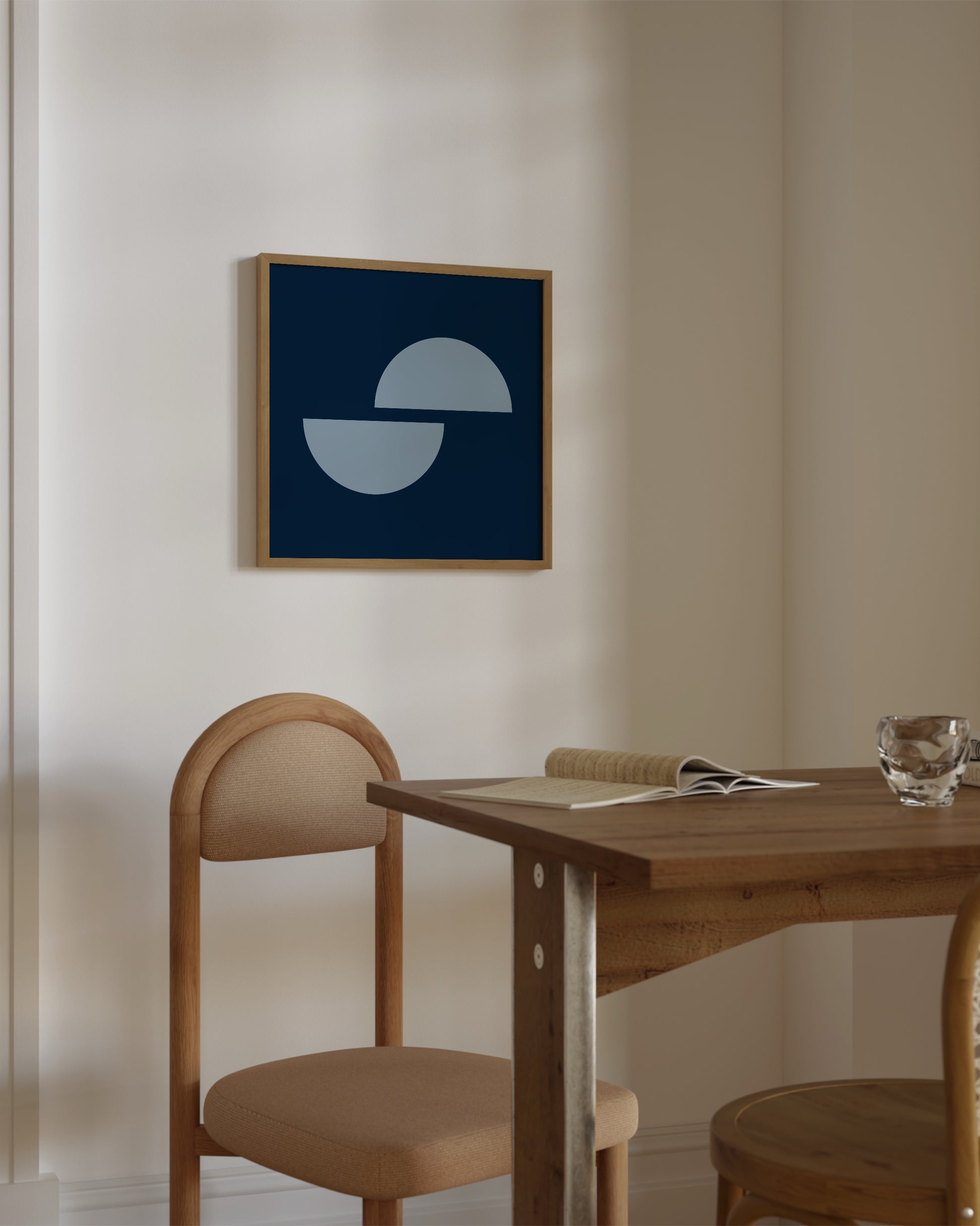 Blue Shapes Print- Wall Art -Paperhus- Printable wall art - Instant downloads - DIY home decor -Paperhus