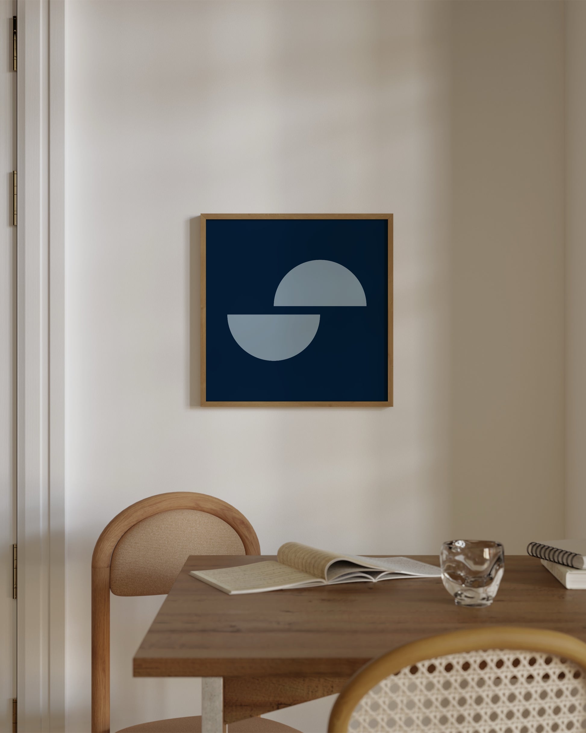 Blue Shapes Print- Wall Art -Paperhus- Printable wall art - Instant downloads - DIY home decor -Paperhus