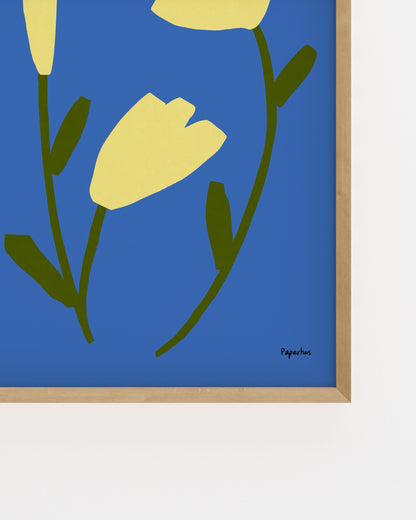 Still Forms. Yellow Flowers printable wall art by Paperhus