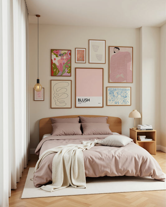Blush Bedroom Gallery- Wall Art -Paperhus- Printable wall art - Instant downloads - DIY home decor -Paperhus