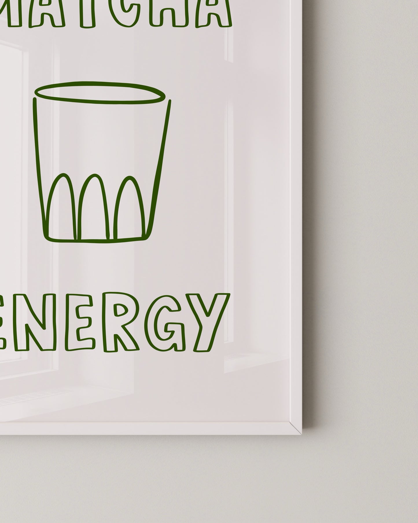 Matcha Energy Kitchen Print- Wall Art -Paperhus- Printable wall art - Instant downloads - DIY home decor -Paperhus