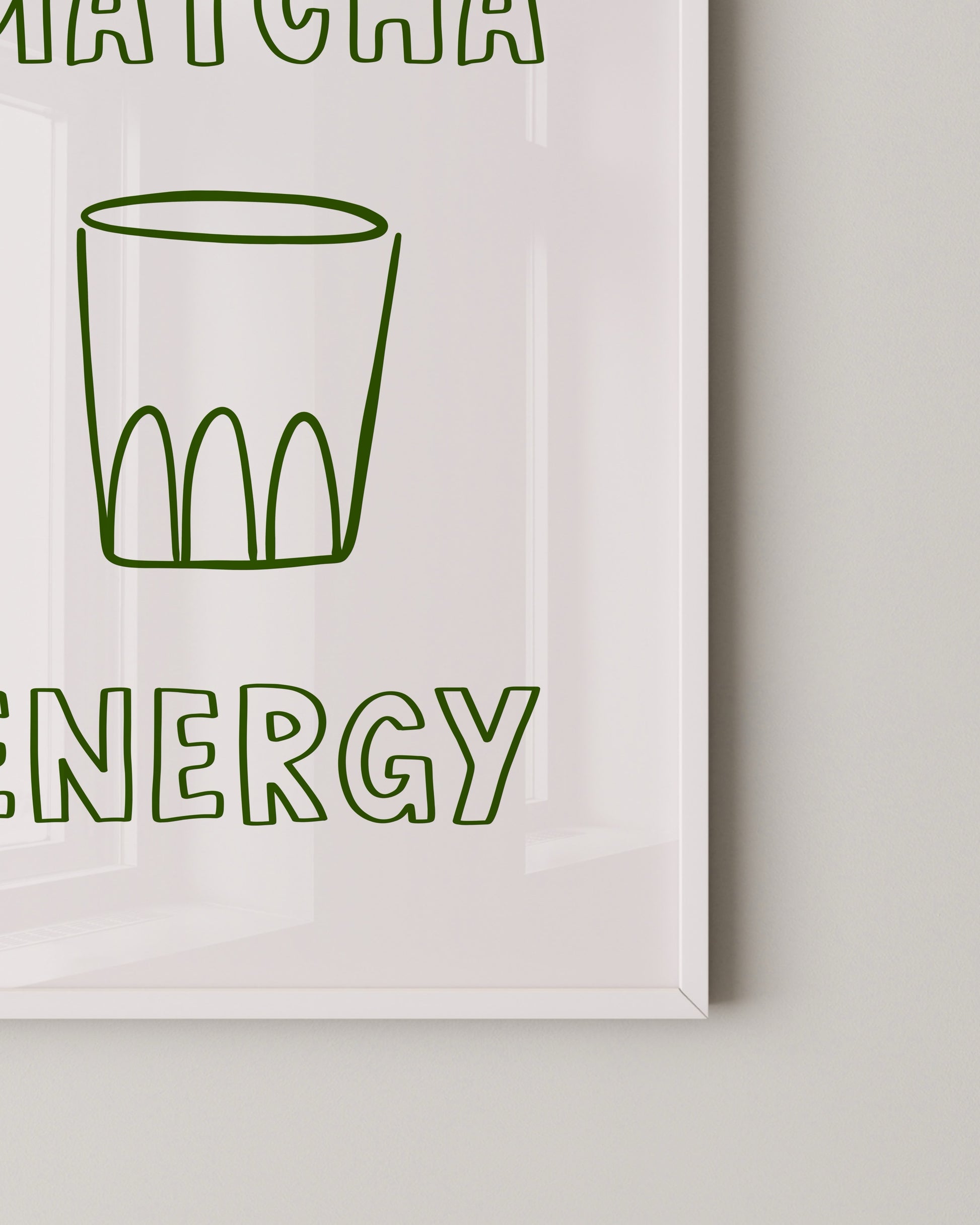 Matcha Energy Kitchen Print- Wall Art -Paperhus- Printable wall art - Instant downloads - DIY home decor -Paperhus