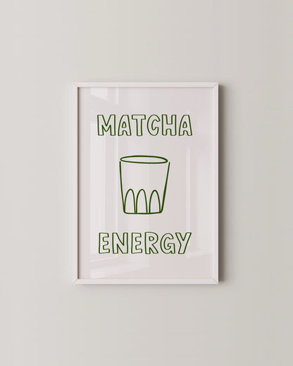Matcha Energy Kitchen Print- Wall Art -Paperhus- Printable wall art - Instant downloads - DIY home decor -Paperhus