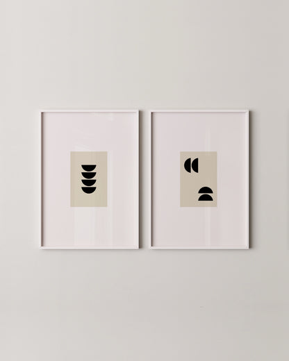 Geometric Art Set of 2- Wall Art -Paperhus- Printable wall art - Instant downloads - DIY home decor -Paperhus