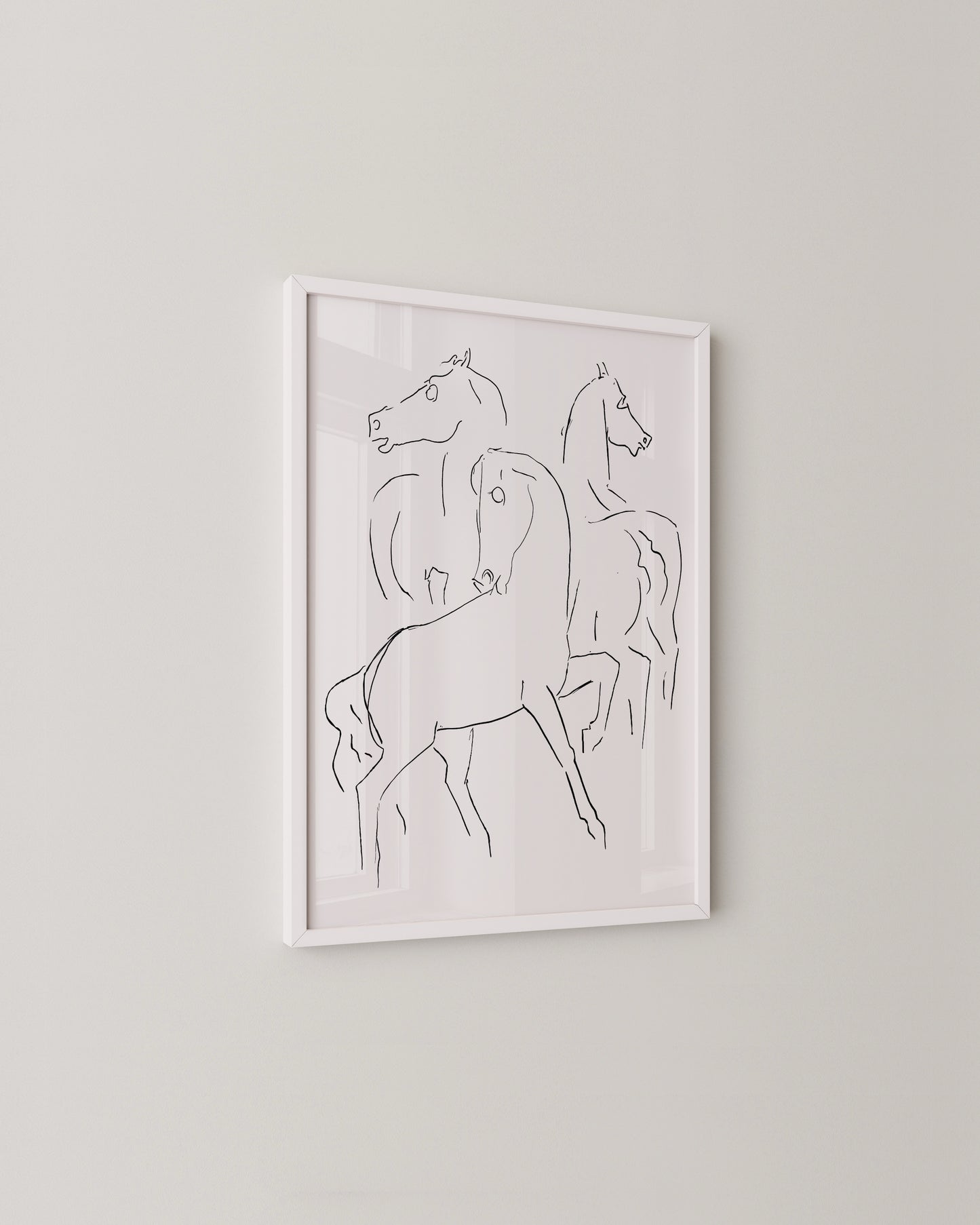 Horse Line Drawing Print- Wall Art -Paperhus- Printable wall art - Instant downloads - DIY home decor -Paperhus