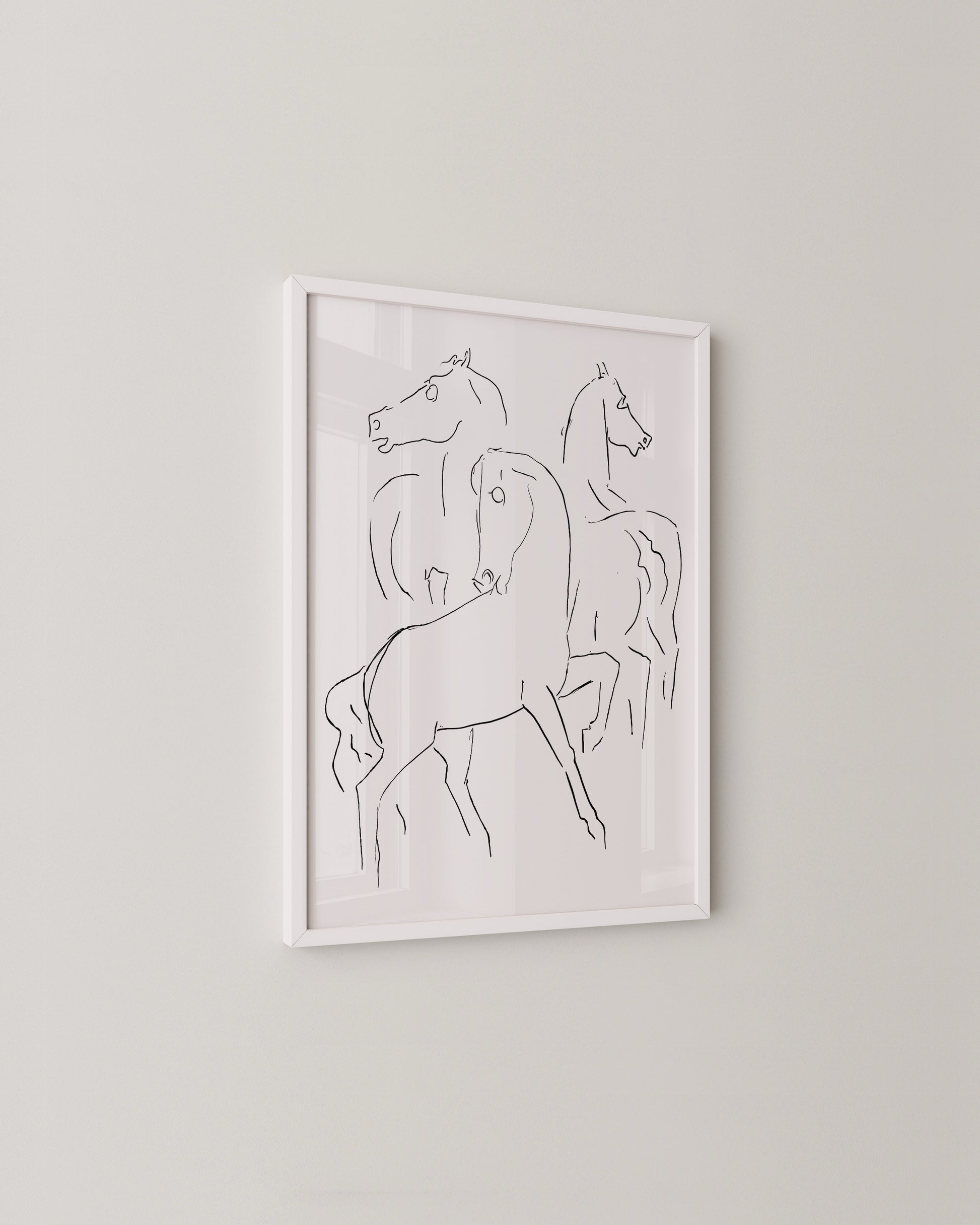 Horse Line Drawing Print- Wall Art -Paperhus- Printable wall art - Instant downloads - DIY home decor -Paperhus