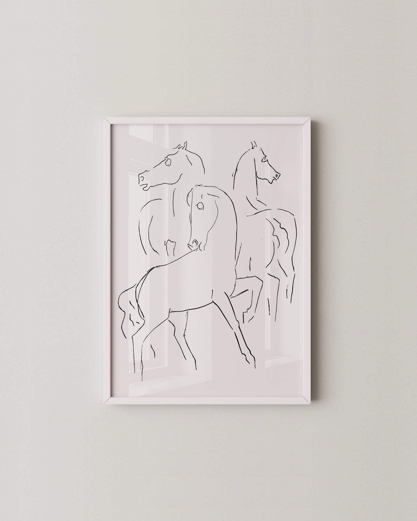 Horse Line Drawing Print- Wall Art -Paperhus- Printable wall art - Instant downloads - DIY home decor -Paperhus