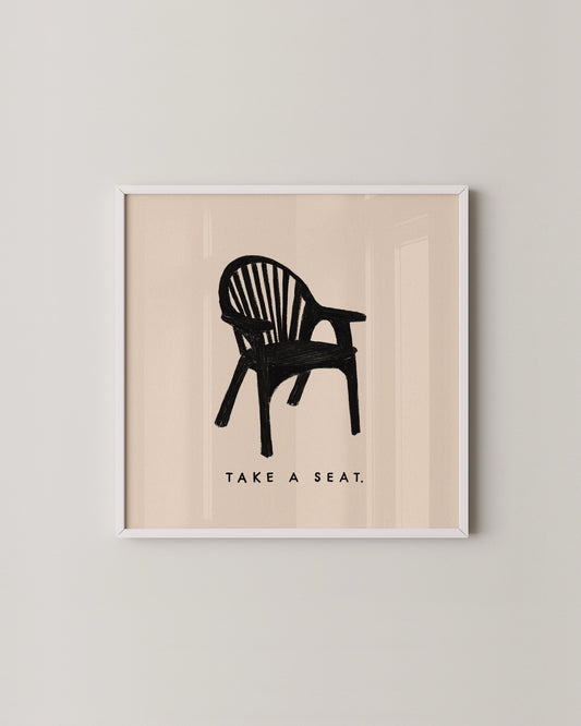 Take a Seat Print- Wall Art -Paperhus- Printable wall art - Instant downloads - DIY home decor -Paperhus