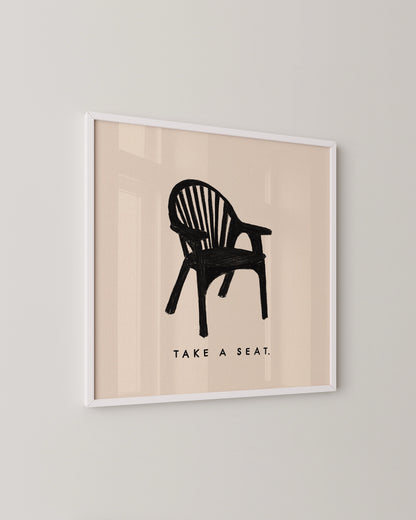 Take a Seat Print- Wall Art -Paperhus- Printable wall art - Instant downloads - DIY home decor -Paperhus