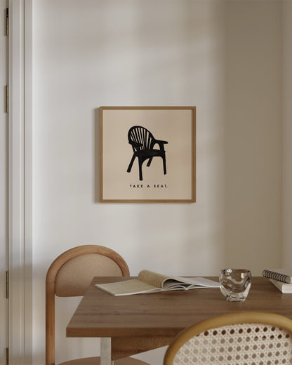 Take a Seat Print- Wall Art -Paperhus- Printable wall art - Instant downloads - DIY home decor -Paperhus