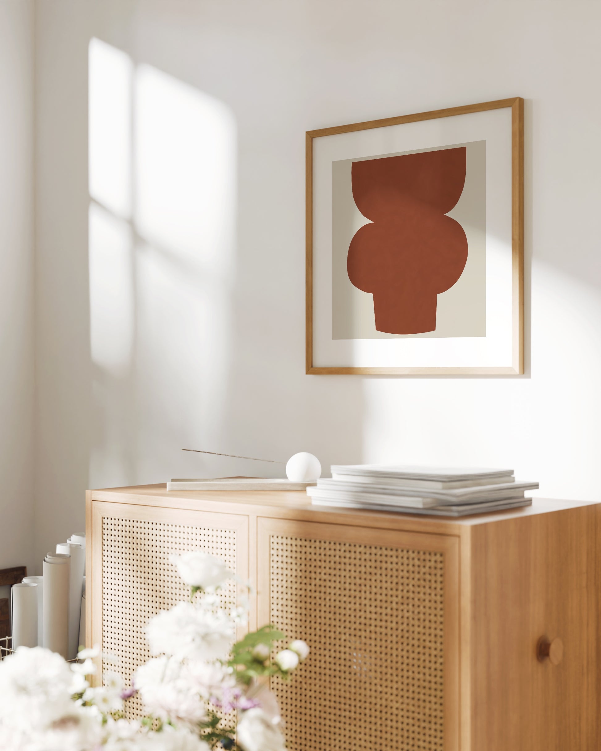 Rust Abstract Shape Print- Wall Art -Paperhus- Printable wall art - Instant downloads - DIY home decor -Paperhus