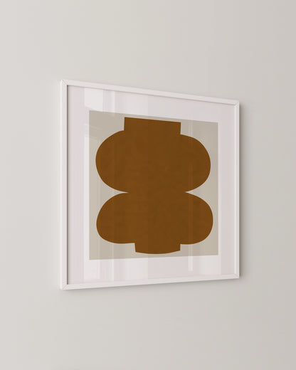 Ochre Abstract Shape Print- Wall Art -Paperhus- Printable wall art - Instant downloads - DIY home decor -Paperhus