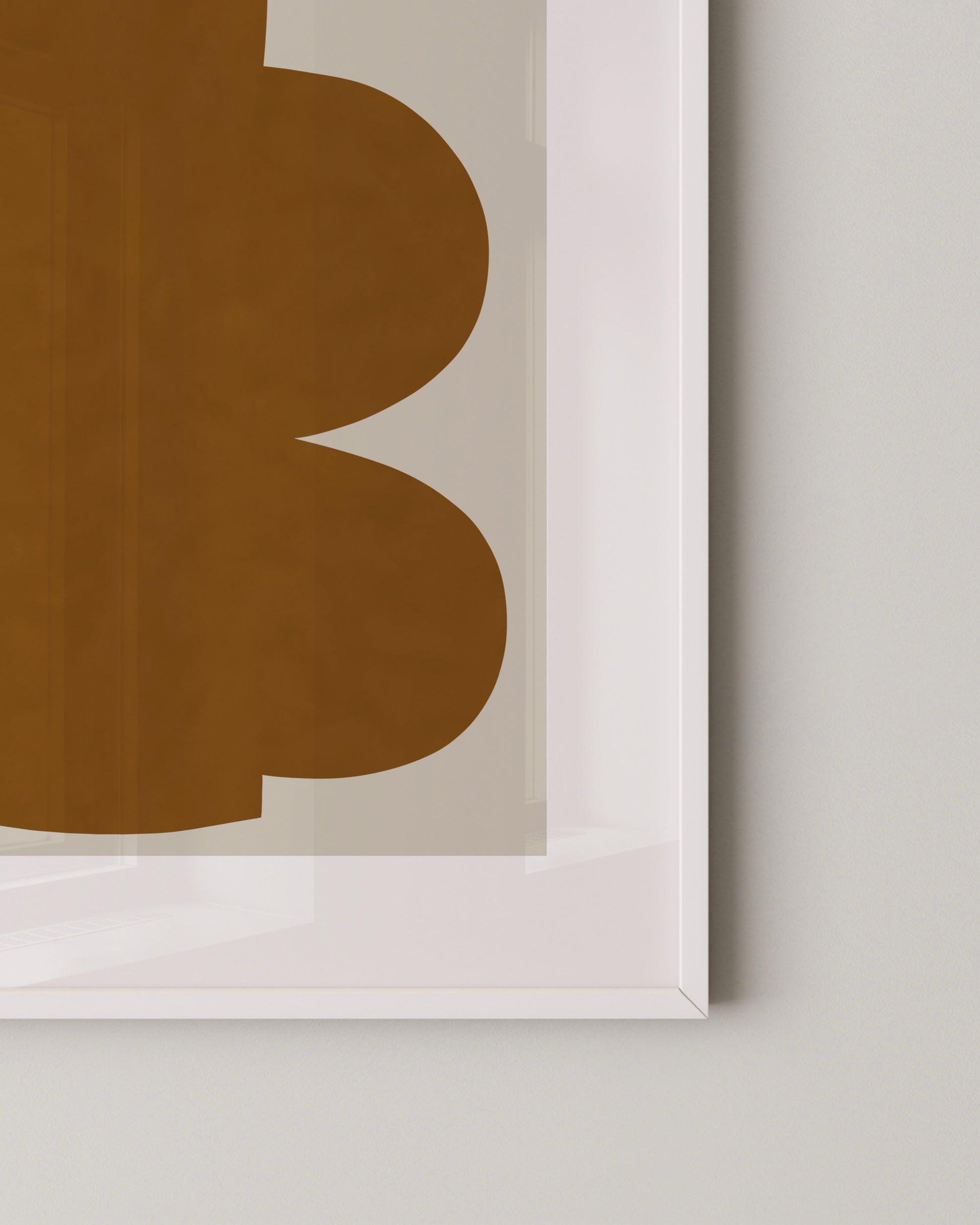 Ochre Abstract Shape Print- Wall Art -Paperhus- Printable wall art - Instant downloads - DIY home decor -Paperhus