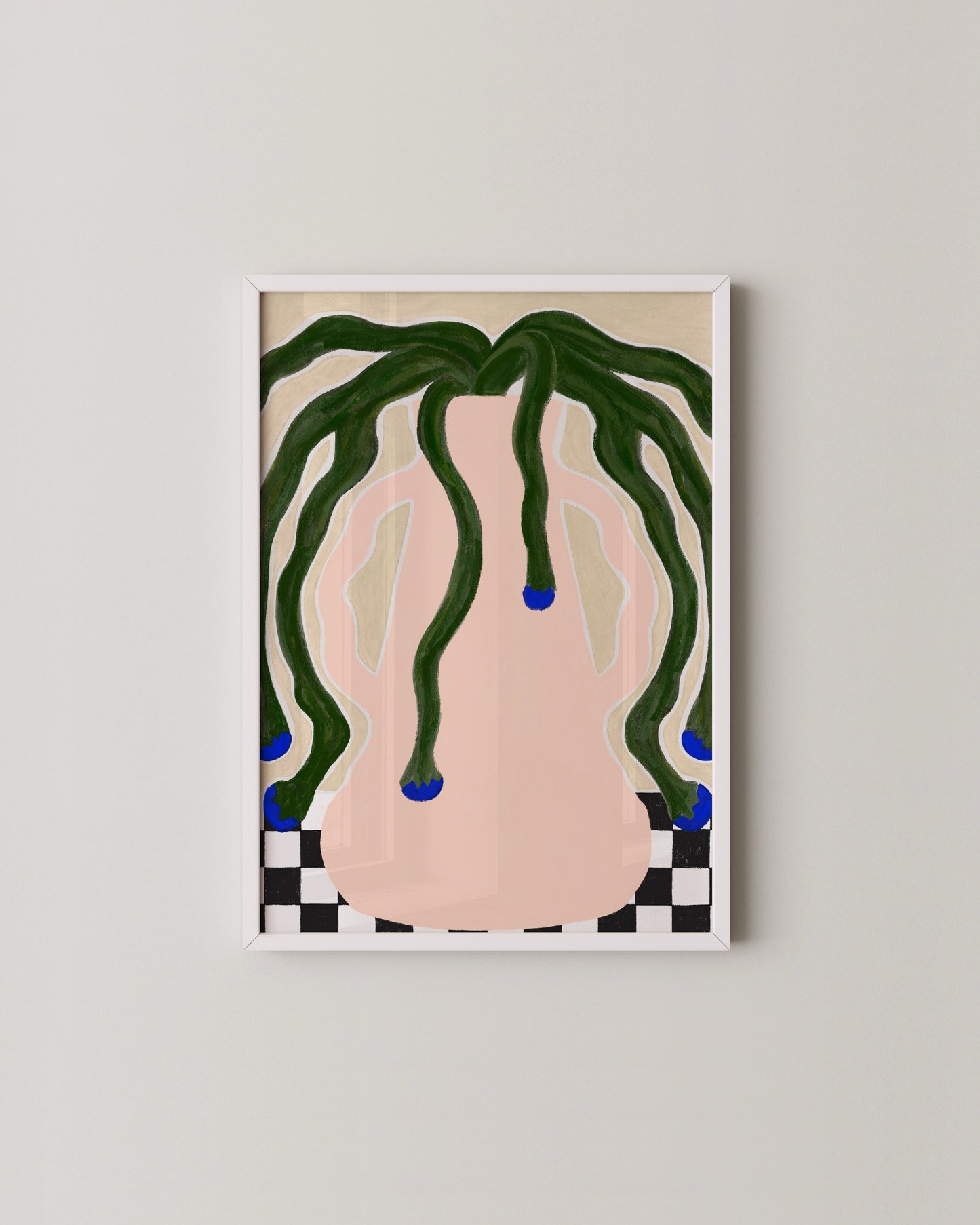 Pink Quirky Vase Print- Wall Art -Paperhus- Printable wall art - Instant downloads - DIY home decor -Paperhus