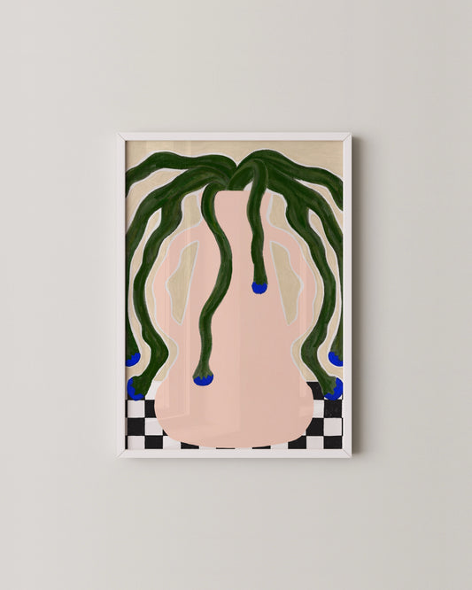 Pink Quirky Vase Print- Wall Art -Paperhus- Printable wall art - Instant downloads - DIY home decor -Paperhus