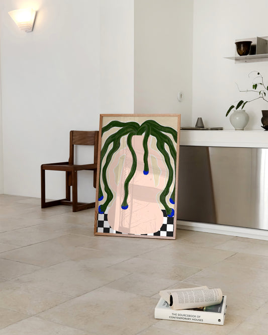 Pink Vase Printable Wall Art | Digital Download printable wall art by Paperhus