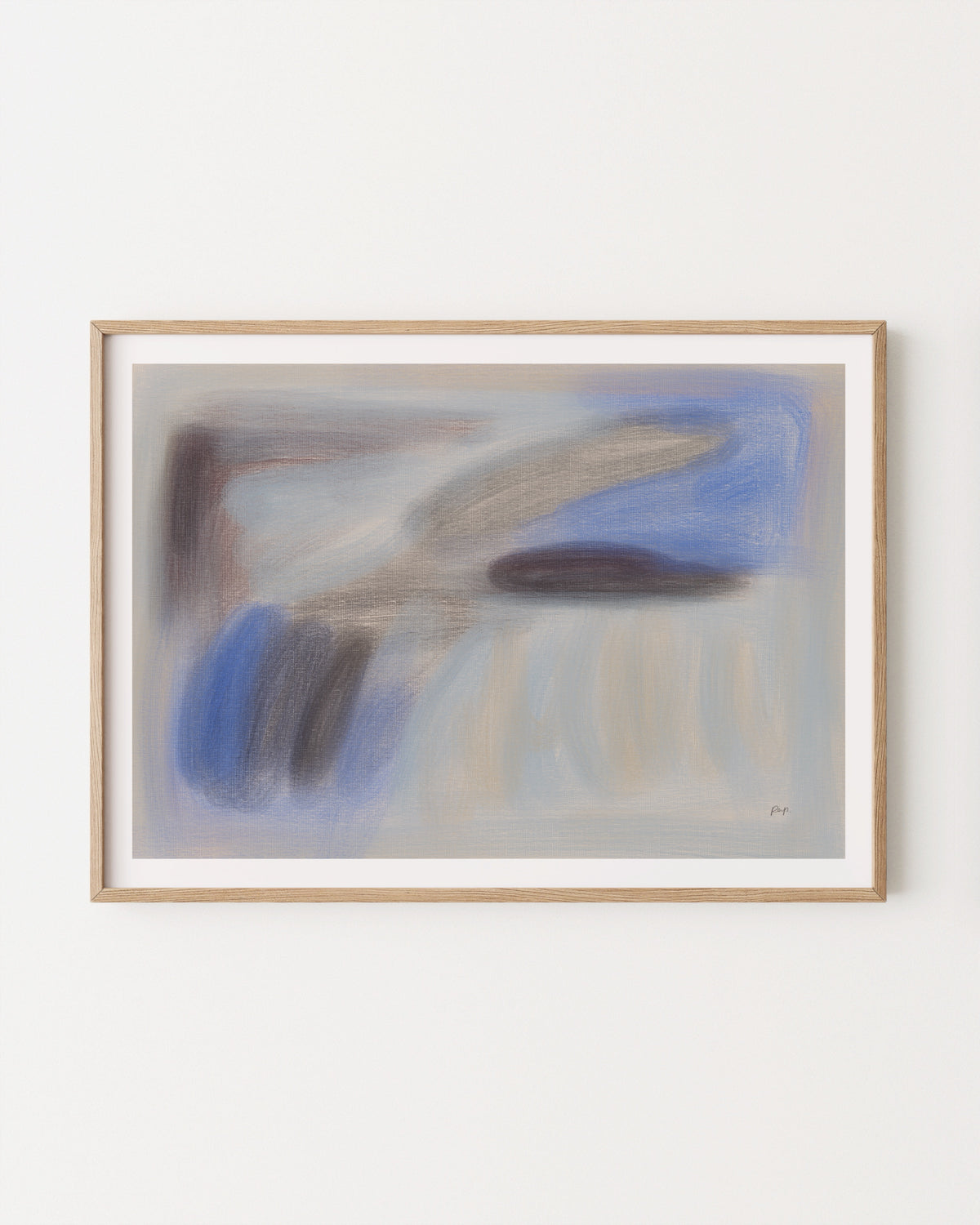 Loose Study. Blue Motion Print
