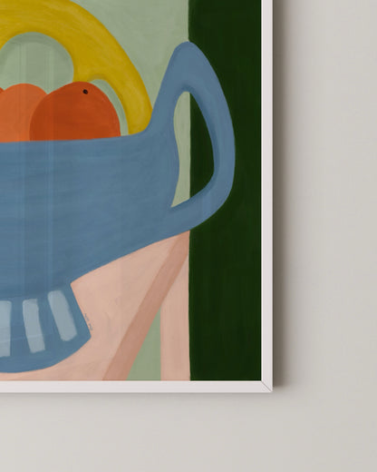 Blue Fruit Bowl Print- Wall Art -Paperhus- Printable wall art - Instant downloads - DIY home decor -Paperhus