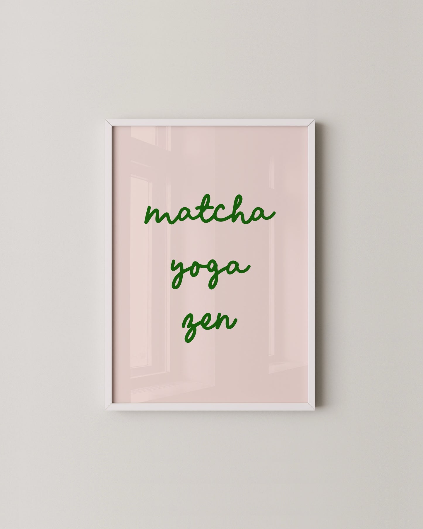 Matcha Yoga Zen Print- Wall Art -Paperhus- Printable wall art - Instant downloads - DIY home decor -Paperhus