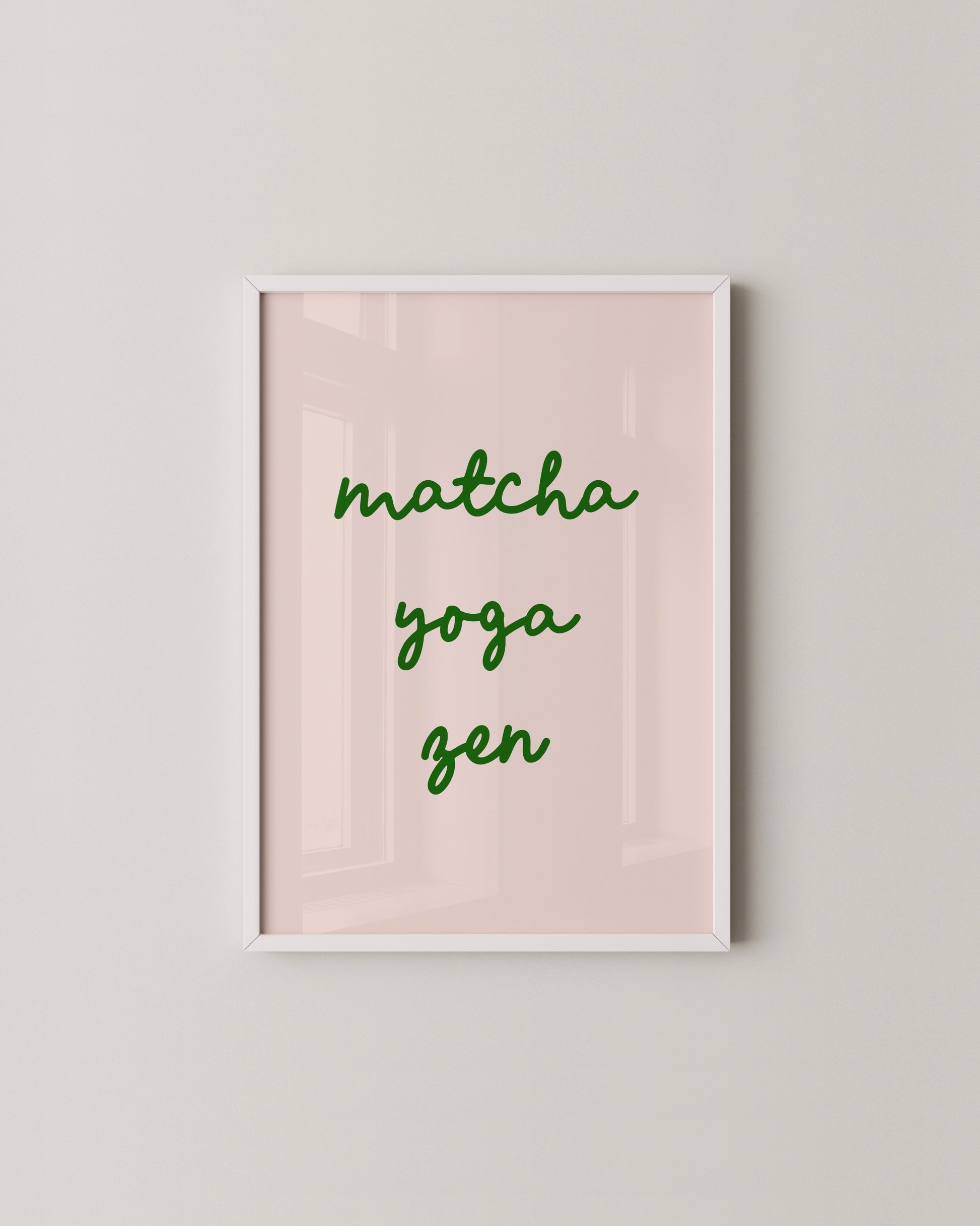 Matcha Yoga Zen Print- Wall Art -Paperhus- Printable wall art - Instant downloads - DIY home decor -Paperhus