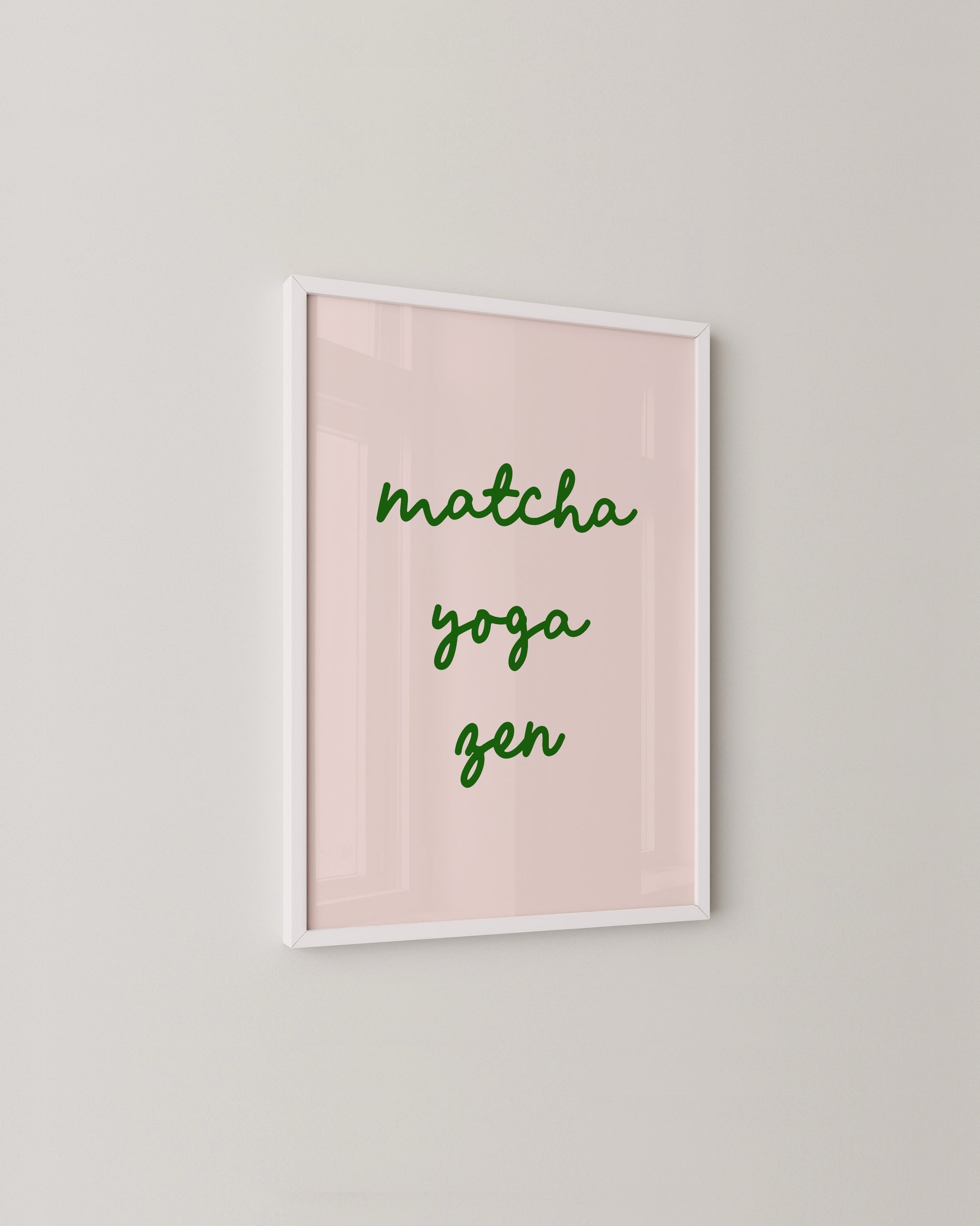 Matcha Yoga Zen Print- Wall Art -Paperhus- Printable wall art - Instant downloads - DIY home decor -Paperhus