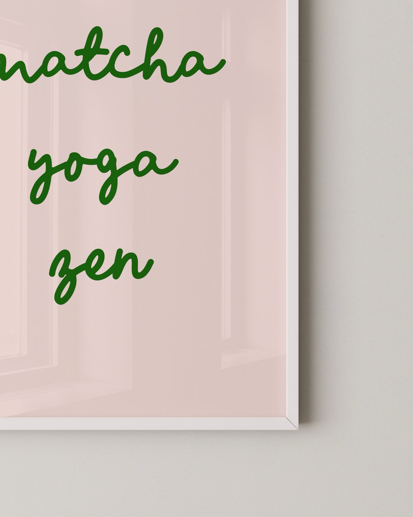 Matcha Yoga Zen Print- Wall Art -Paperhus- Printable wall art - Instant downloads - DIY home decor -Paperhus