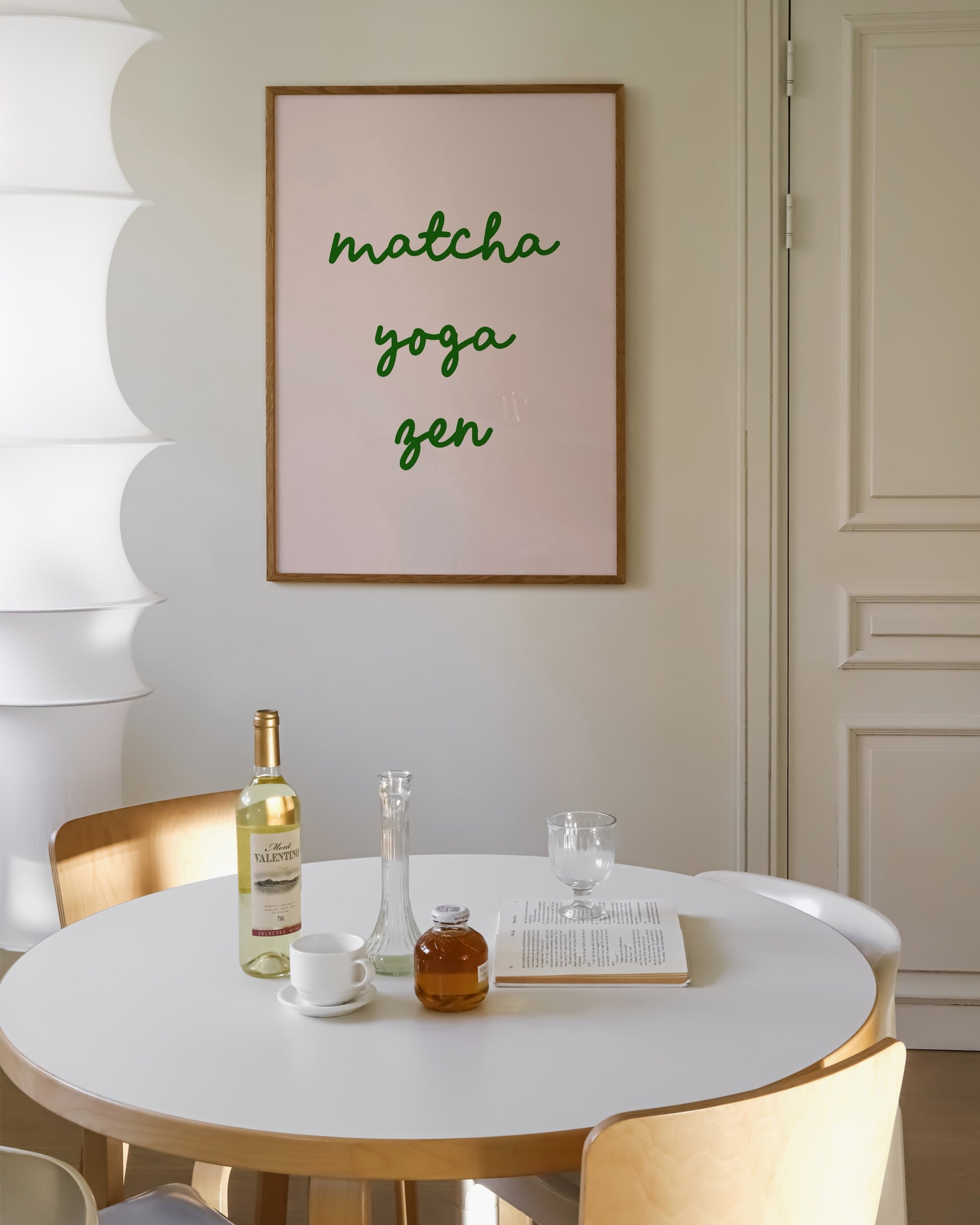 Matcha Yoga Zen Print- Wall Art -Paperhus- Printable wall art - Instant downloads - DIY home decor -Paperhus