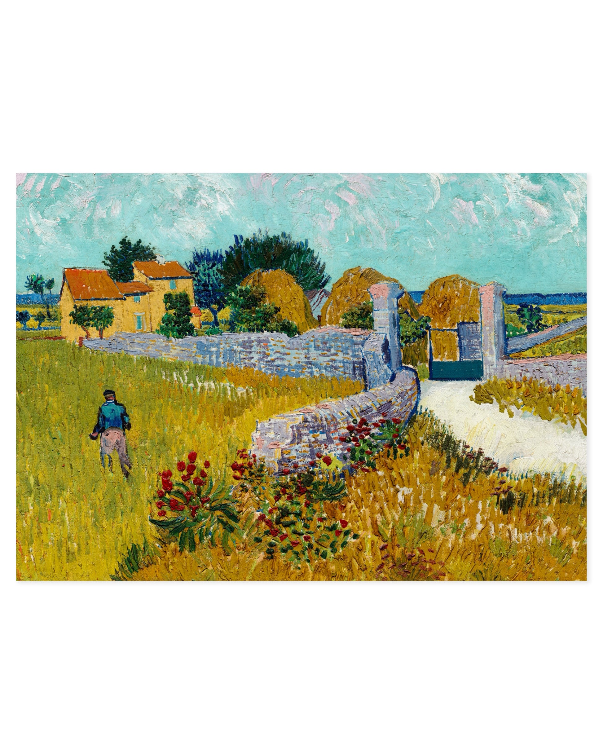 Van Gogh. Farmhouse in Provence printable wall art by Paperhus