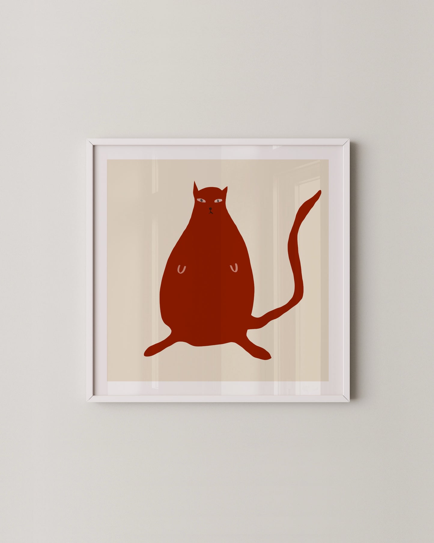 Quirky Cat Print Set Of 2- Wall Art -Paperhus- Printable wall art - Instant downloads - DIY home decor -Paperhus