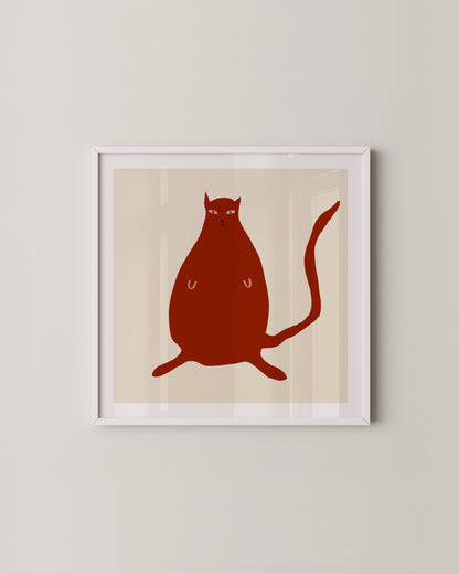 Quirky Cat Print Set Of 2- Wall Art -Paperhus- Printable wall art - Instant downloads - DIY home decor -Paperhus