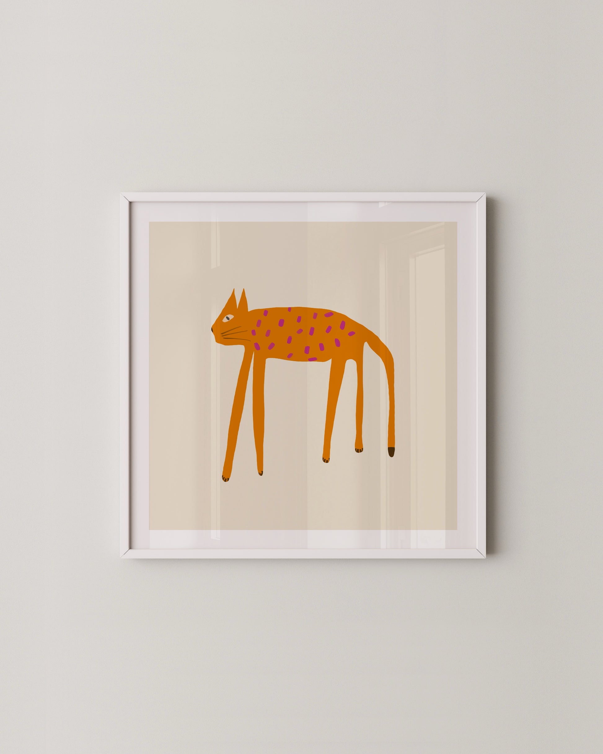 Quirky Cat Print Set Of 2- Wall Art -Paperhus- Printable wall art - Instant downloads - DIY home decor -Paperhus