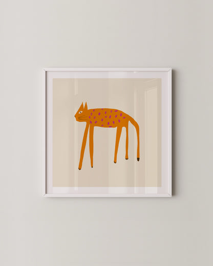 Quirky Cat Print Set Of 2- Wall Art -Paperhus- Printable wall art - Instant downloads - DIY home decor -Paperhus