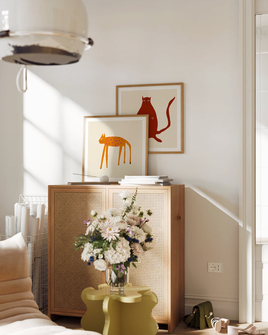 Cat Illustration. Set printable wall art by Paperhus