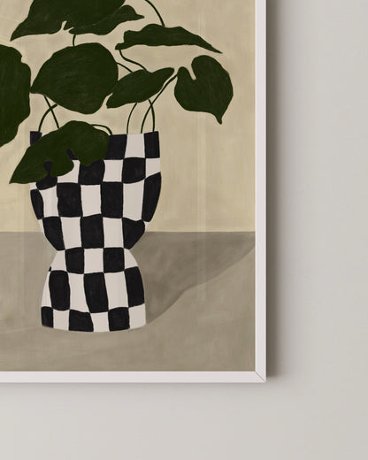 Checker Vase Print- Wall Art -Paperhus- Printable wall art - Instant downloads - DIY home decor -Paperhus