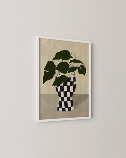 Checker Vase Print- Wall Art -Paperhus- Printable wall art - Instant downloads - DIY home decor -Paperhus
