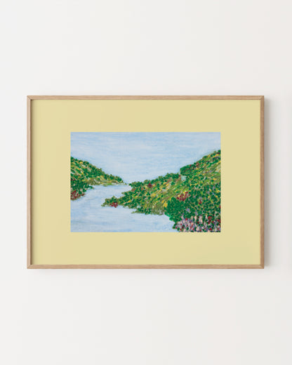 Oil Pastels. Irish Escape Print